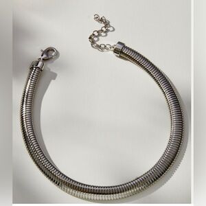 Anthropologie Herringbone Stretch Necklace